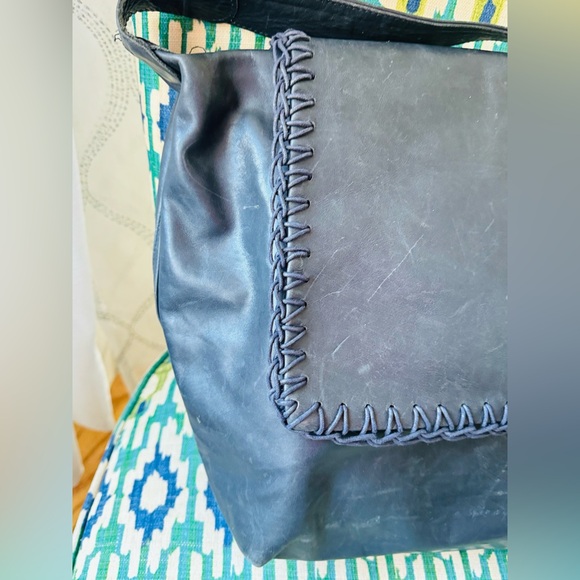 Linea DUART By Artigianato Italian Leather Messenger  Bag/Purse From Italy VTG - Picture 6 of 7